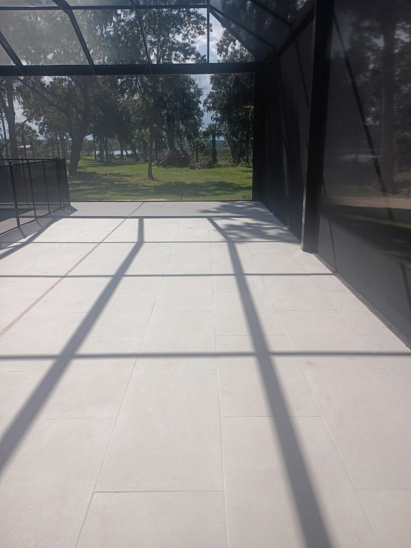 Pool Tile Deck Install