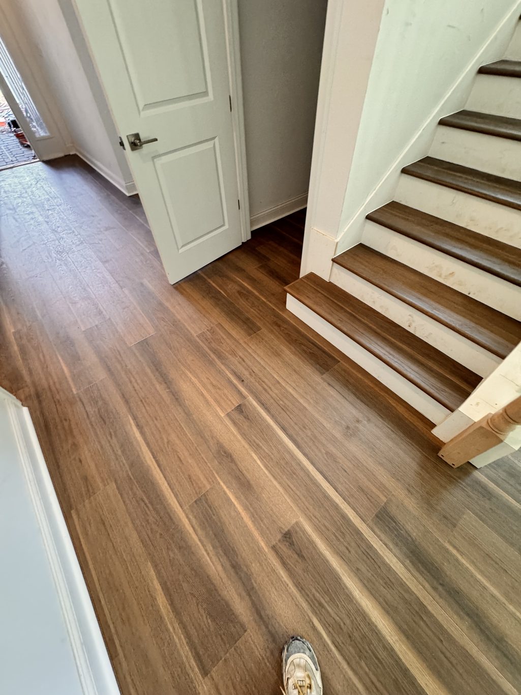 Stair tread install