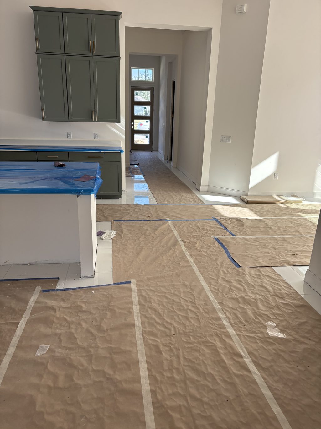 Floor Protection Kitchen