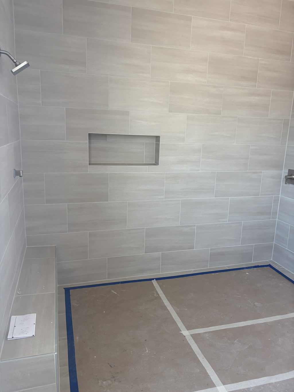 Brick Lay Shower Install 