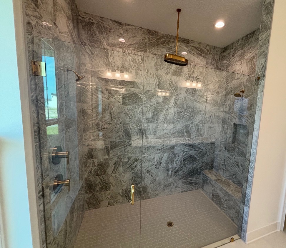 Marble Shower Install