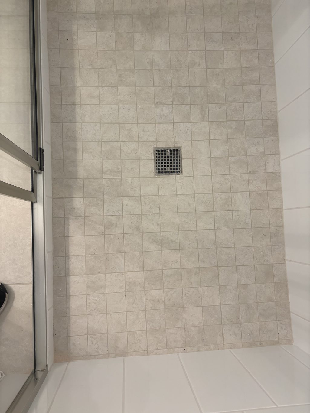Upgraded shower drain install 